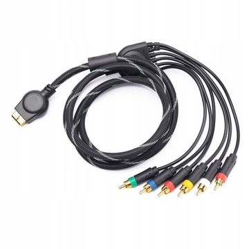 IRIS 2 in 1 kabel component + composite AV 6 X RCA do konsoli PS2 / PS3