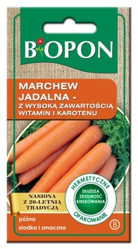 NASIONA Marchew jadalna z wysoką zawartością witamin i karotenu 4g BIOPON