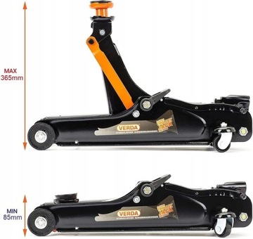 PODNOŚNIK SAMOCHODOWY HYDRAULICZNY WARSZTATOWY LEWAREK ŻABA LEWAR 2,5T