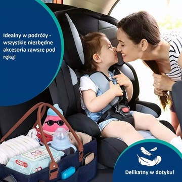 ORGANIZER NA PIELUSZKI KOSMETYKI ZABAWKI PODRÓŻNY TORBA FILCOWA SEGREGATOR