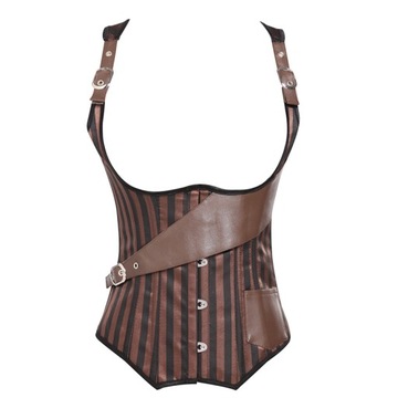 Fashion Lady Steel Bone Corset Gothic Steampunk