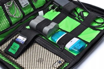 Organizer na kable usb ładowarki podróżna torba