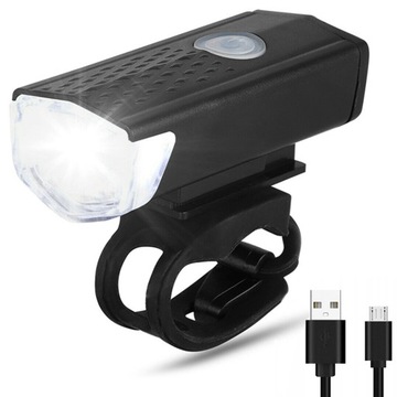 LAMPKA ROWEROWA LED USB PRZÓD OŚWIETLENIE NA ROWER