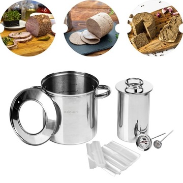 Ветчинница 1,5 кг с водяной рубашкой - комплект с кастрюлей