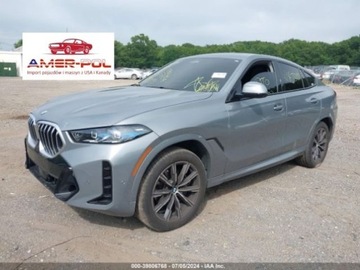 BMW X6 G06 2024 BMW X6 2024r, XDrive40I, 3.0L 3.0 Benzyna 375KM