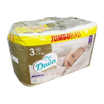 Pieluszki Dada Extra Care 3 Jumbobag 4-9 kg 96 szt.