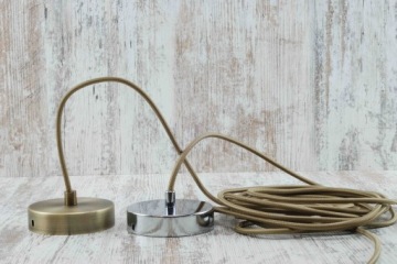 Бежевый плетеный кабель, плетеный кабель BOHO лофт ретро паук лампы DIY