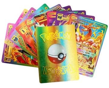 КАРТЫ ПОКЕМОН 3в1 165 штук РАДУГА ЧЕРНЫЙ СЕРЕБРЯНЫЙ УНИКАЛЬНЫЙ НАБОР Подарок