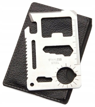 PRZETRWANIA SURVIVAL CARD NÓŻ TOOL L2E98 KARTA PRZ