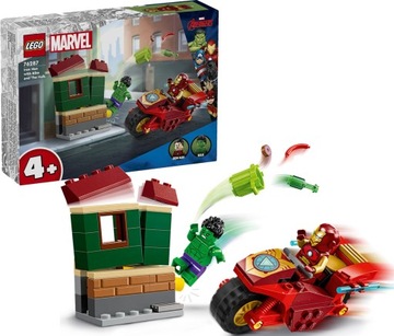 LEGO Super Heroes 76287 Iron Man z wioślarzem i Hulkiem Zabawka DC SH