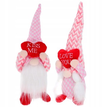 2 szt. Gnome Doll Wedding Gnome szwedzki walentynk
