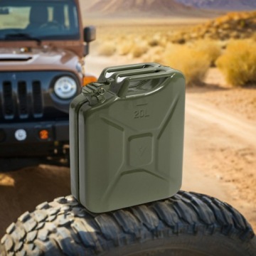 Металлическая канистра 20 л Топливный бак Масло Бензин Сырая нефть + ТВЕРДАЯ воронка