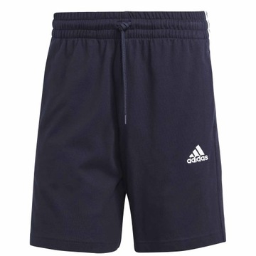 ADIDAS M 3S SHORTS IC9379 MĘSKIE BAWEŁNIANE SPODENKI KRÓTKIE GRANAT 3 PASKI