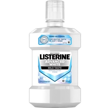 Listerine Advanced White płyn do płukania jamy ustnej Mild Taste 1000ml (P1