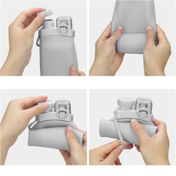 Мягкая колба 600 мл мягкая складная бутылка из мягкой воды бутылки с водой