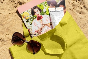 Сумка-шоппер хлопковая 38х42 ЖЕЛТАЯ 145г ЭКО