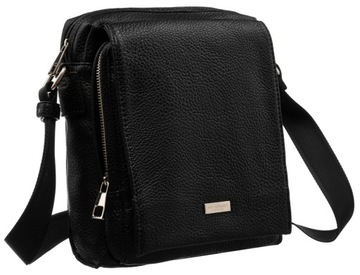 PETERSON saszetka męska na ramię pojemna torba crossbody miejska z klapką