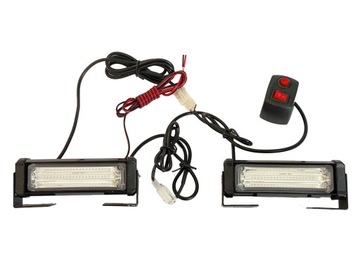LAMPA STROBOSKOP NIEBIESKI LED W ATRAPĘ POLICYJNY
