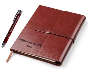 Stylowy elegancki notes pamietnik zTwoim GRAWEREM