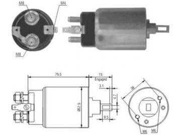 ELEKTROMAGNET STARTÉR NISSAN PICK UP D22 2.5