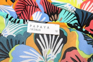 z7 PAPAYA Modna Damska Kolorowa Bluzka Koszulka 44/46 2XL/3XL