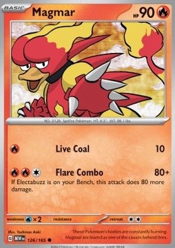 Pokemon TCG Mew 151 Magmar (MEW 126)