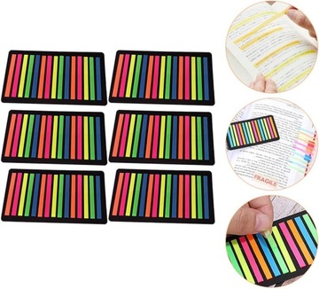 2 шт. 6 флуоресцентных наклеек для заметок Neon R