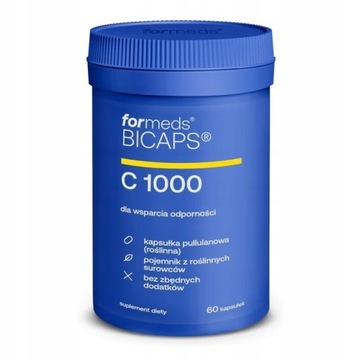 BICAPS WITAMINA C 1000 60 KAP ODPORNOŚĆ WSPARCIE ODPORNOŚCI | FORMEDS