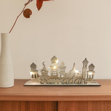 Ид Мубарак Украшение Стола Мусульманское Исламское Украшение Рамадана Луна Звезда