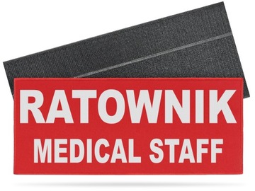 RATOWNIK MEDICAL STAFF 35x15cm EMBLEMAT Z RZEPEM