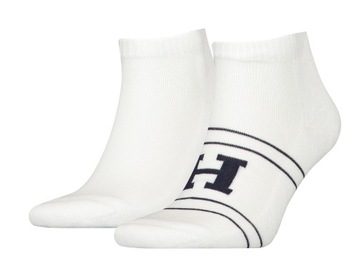 TOMMY HILFIGER SKARPETY MĘSKIE STOPKI 39-42 białe