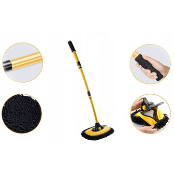 SZCZOTKA TELESKOPOWA DO MYCIA AUTA SAMOCHODU ZESTAW SAMOCHODU 50-102cm