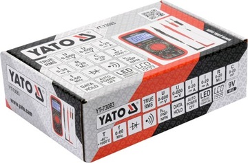 Multimetr True RMS YATO YT-73083 temp hold podśw