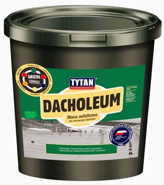 Masa Asfaltowa DACHOLEUM Tytan Professional 5kg do Dachów Papy na Zimno