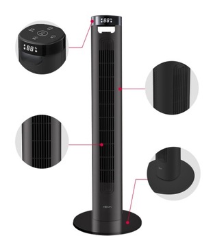 HEVA TODO колонный вентилятор, напольный вентилятор, дистанционное управление, ионизация