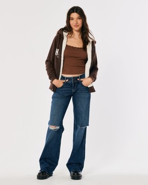 HOLLISTER Abercrombie Bluza Sherpa Futerko USA M