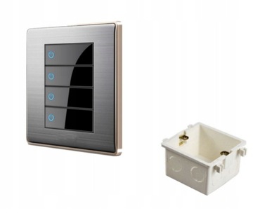 WŁĄCZNIK ŚWIATŁA LED 110-250V METAL POCZWÓRNY BIHU