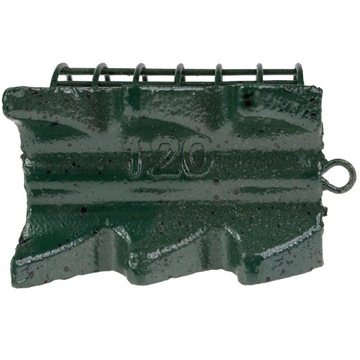 Корзинка для прикормки круглая, 120 г, с шипами и крючком для реки.