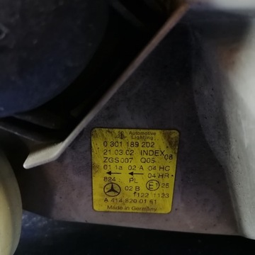 MERCEDES VANEO SVĚTLOMET SVĚTLO PRAVÝ PŘEDNÍ EU A4148200161