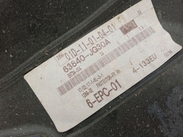 NISSAN OE 63840-JG30A LEM VÝKLENEK NA KOLA