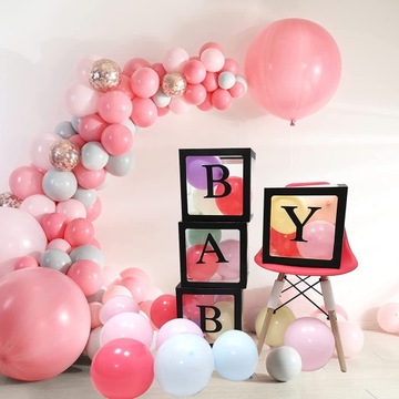 Набор коробочек BABY для ЧЕРНЫХ воздушных шаров (4 шт.)