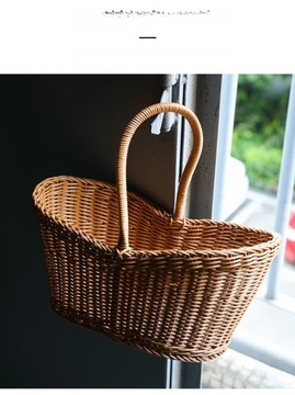 КОРЗИНА ДЛЯ ХРАНЕНИЯ, УДОБНЫЙ ПЛЕТЕННЫЙ ДЕРЖАТЕЛЬ ДЛЯ ЦВЕТОВ