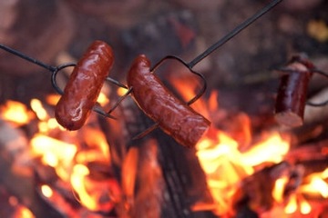 Вилки, палочки для запекания колбасок, костра, 125 см.