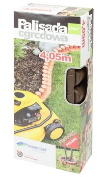 Пластиковый садовый бордюр Prosperplast 405 см x 6 см коричневый