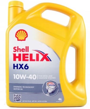 SHELL HELIX HX6 10W40 4L + ZAWIESZKA