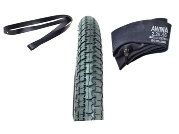 NOWA OPONA 2.25-16 + DĘTKA ROMET OGAR KADET JAWKA