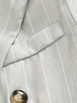 КОСТЮМНЫЙ КОМПЛЕКТ ЭЛЕГАНТНЫЙ ПИДЖАК В ПОЛОСКУ БРЮКИ SHEIN L