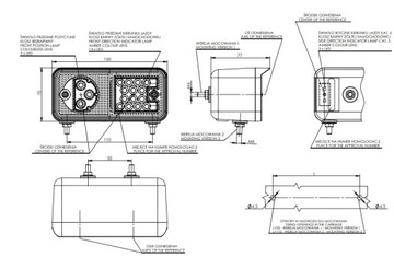 ПЕРЕДНЯЯ ПРАВАЯ КОМБИНИРОВАННАЯ ФОНАРЬ 12-24В LED WAŚ 491