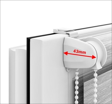 Рулонная штора День Ночь NATURA 66х220 см Регулируемая + НАТЯЖИТЕЛЬ