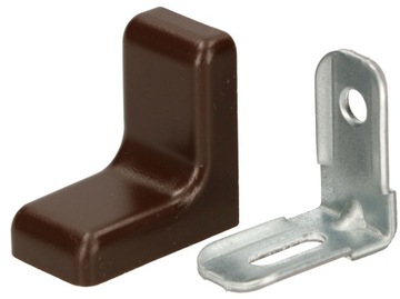 КОМАНДОРЕК УГЛОВОЙ КРОНШТЕЙН С КРЫШКОЙ ВЕНГЕ, 25 ШТ.